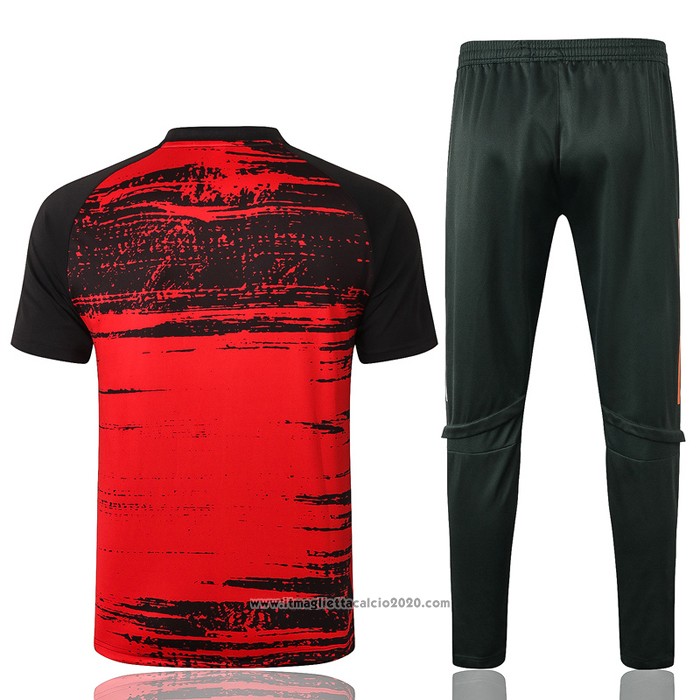 Tuta da Track Manchester United Manica Corta 2020 2021 Rosso